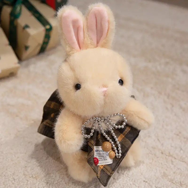 Rabbit Doll in Floral Skirt 12