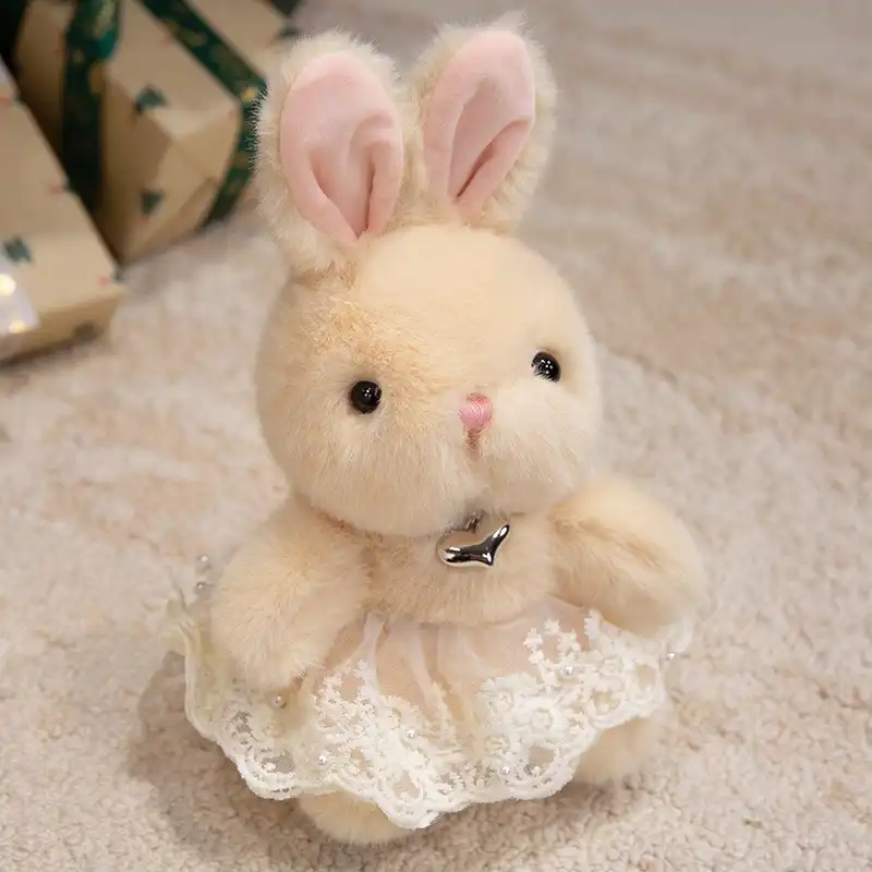 Rabbit Doll in Floral Skirt 13