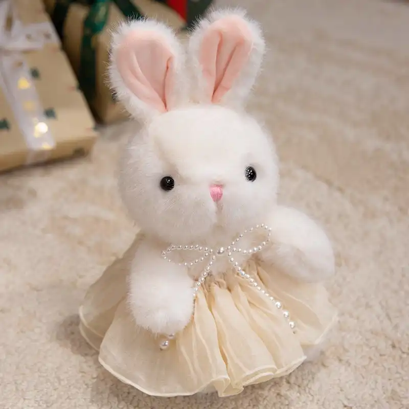 Rabbit Doll in Floral Skirt 14