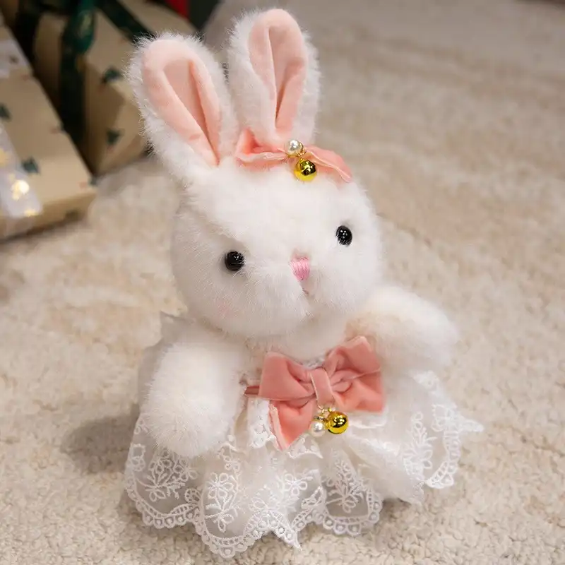 Rabbit Doll in Floral Skirt 18