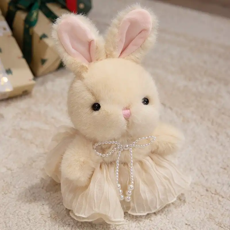 Rabbit Doll in Floral Skirt 19