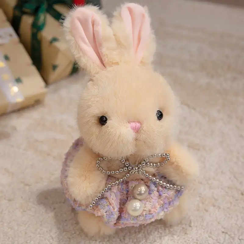 Rabbit Doll in Floral Skirt 20