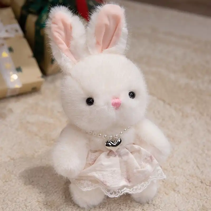 Rabbit Doll in Floral Skirt 21