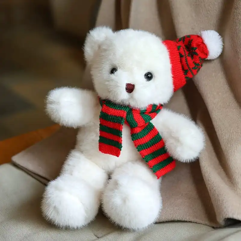 Scarf Christmas Hat Teddy Bear Doll 06