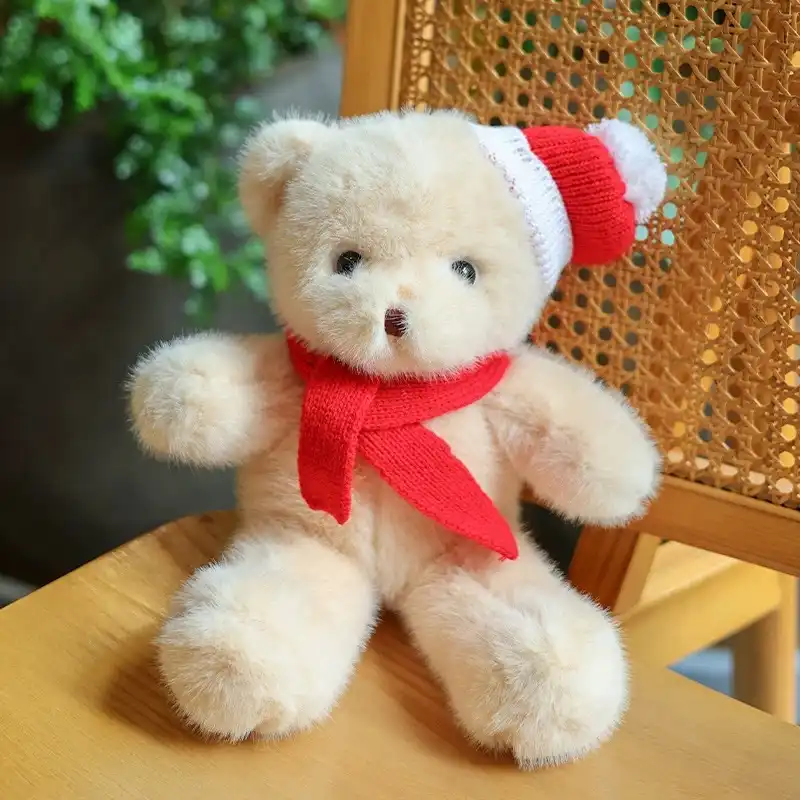 Scarf Christmas Hat Teddy Bear Doll 07